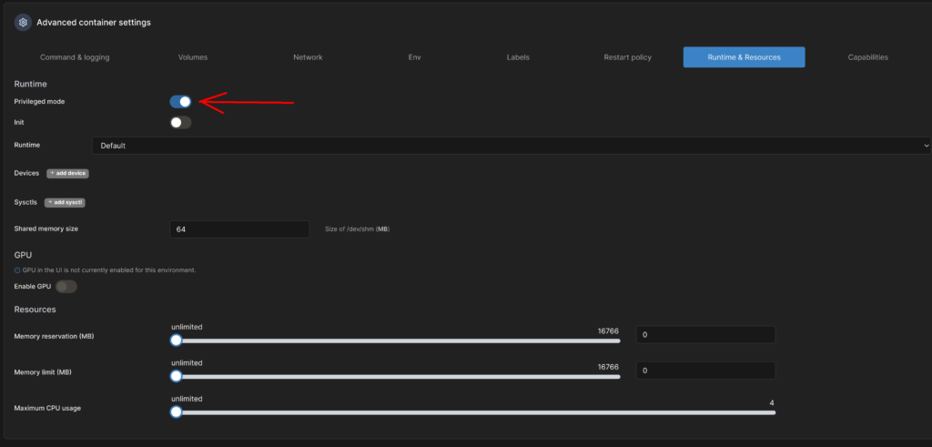 Installation von Homeassistant in Portainer